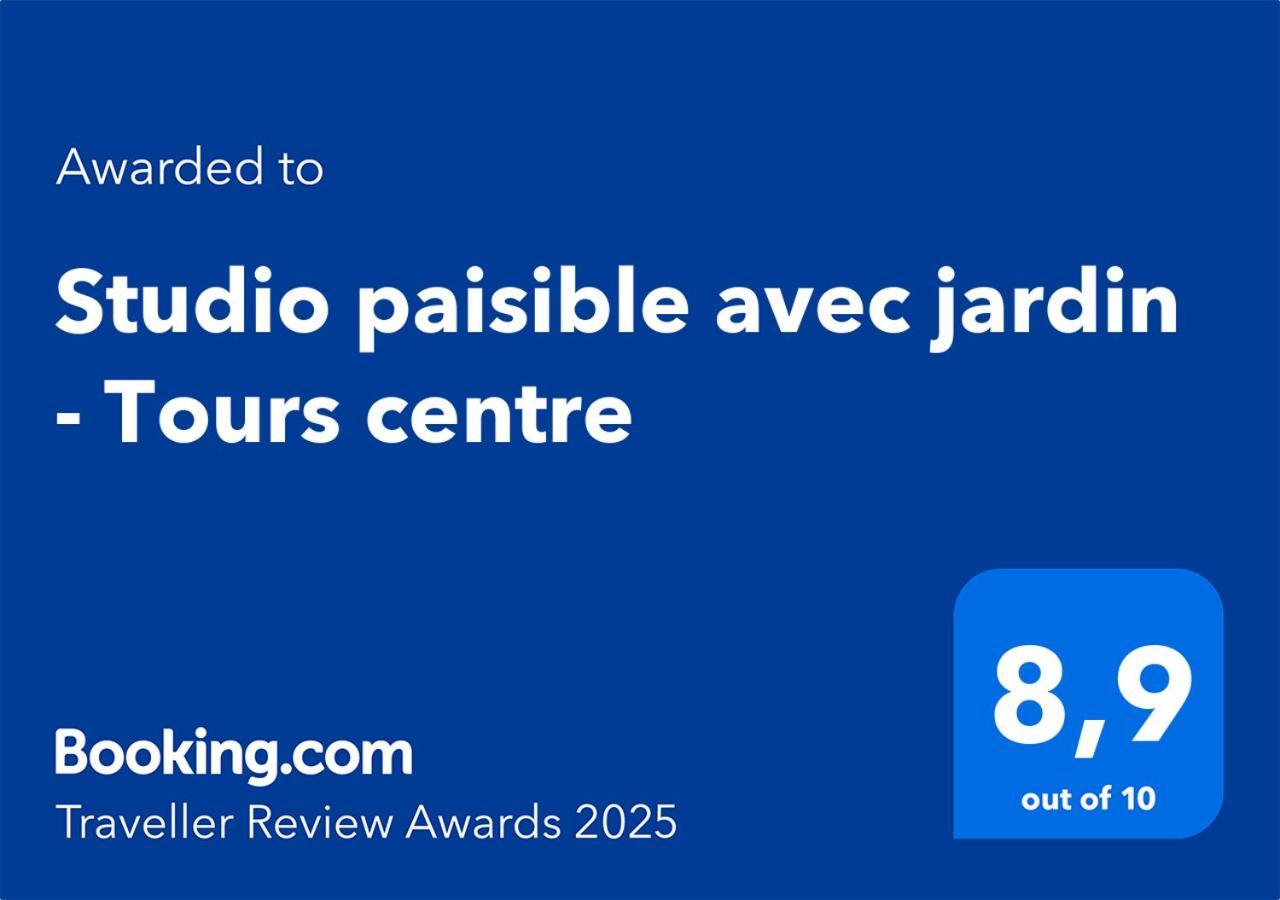 Studio Paisible Avec Jardin - Tours Centre Bagian luar foto
